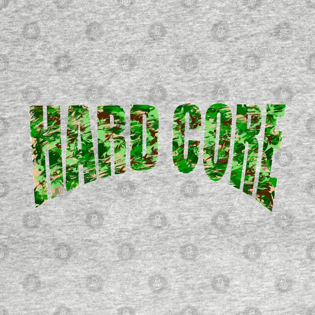 Camouflage hard core slogan army fatigues camo by Artonmytee